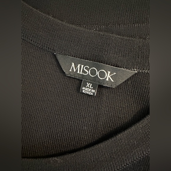 Exclusively MISOOK Black Knit Dress Scoop Neck Basic Acrylic Sleeveless Workwear - Picture 10 of 12